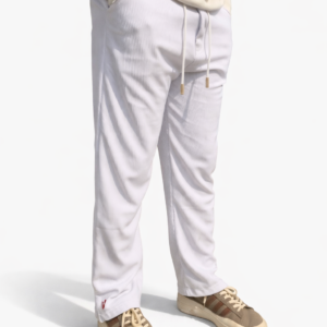 low cut baggy pant white