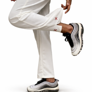 low cut baggy pant white